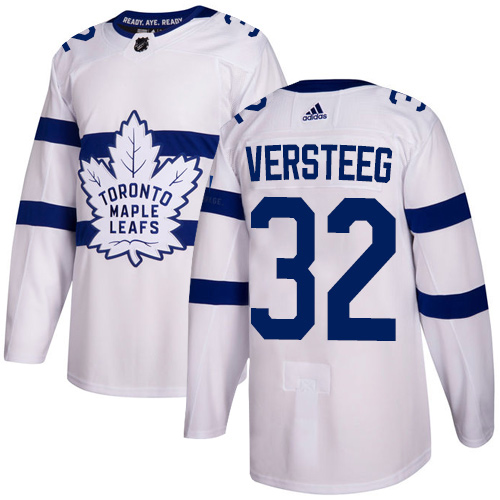 Adidas Maple Leafs #32 Kris Versteeg White Authentic 2018 Stadium Series Stitched NHL Jersey - Click Image to Close
